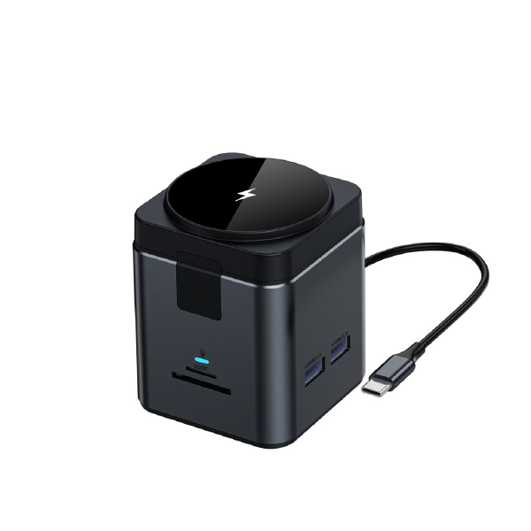 8n1 HUB MagCHARGER - All-in-One USB-C Hub with 15W MagSafe Wireless Charging