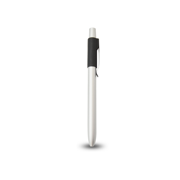 ALU PUSH PEN - Premium Aluminum Ballpen with Rubberized Grip and Parker Blue Ink