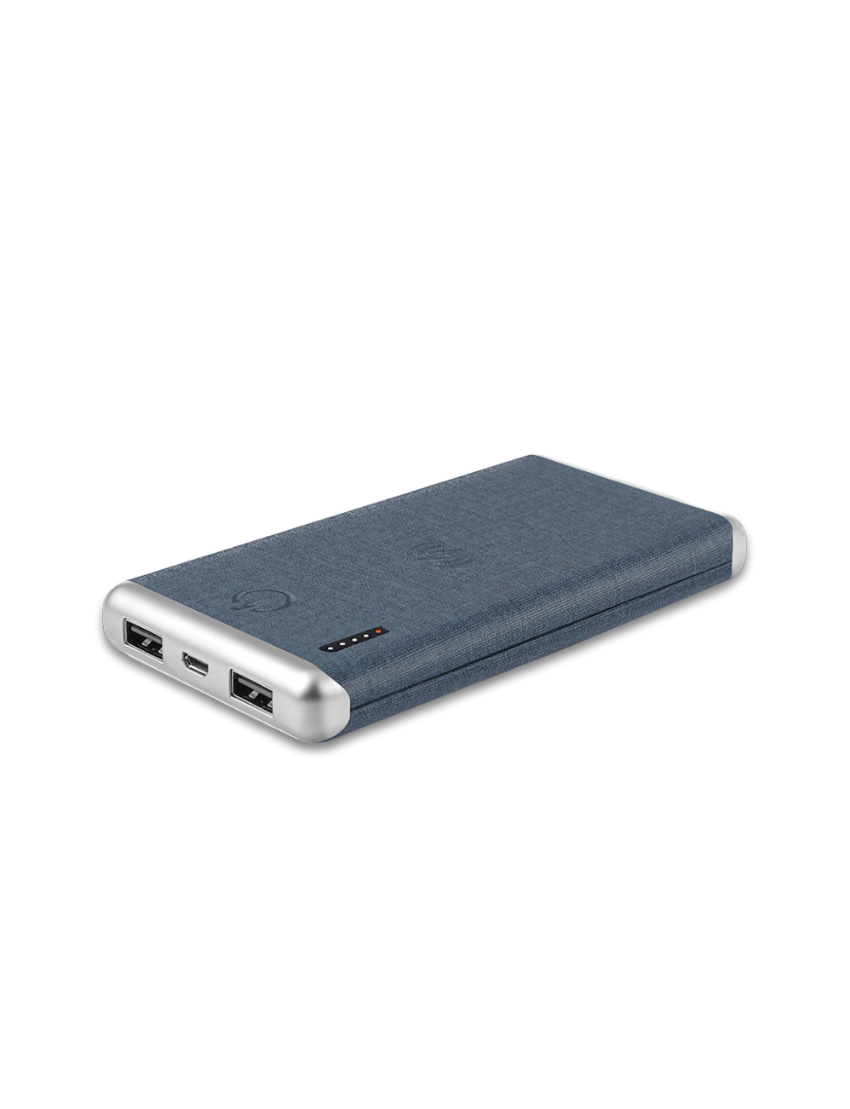 LEATHER WIRELESS - Stylish 8000mAh Wireless Power Bank with PU Leather Finish - Image 5