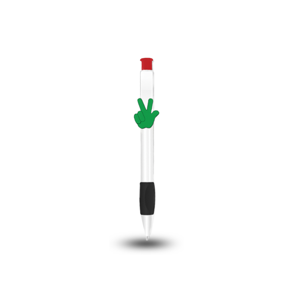 NATIONAL DAY PEN - UAE-Themed Push Button Pen with Silicon Grip and Blue Ink